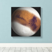 Gesimuleerd uitzicht van Mars Canvas Afdruk (Insitu (Houten vloer))