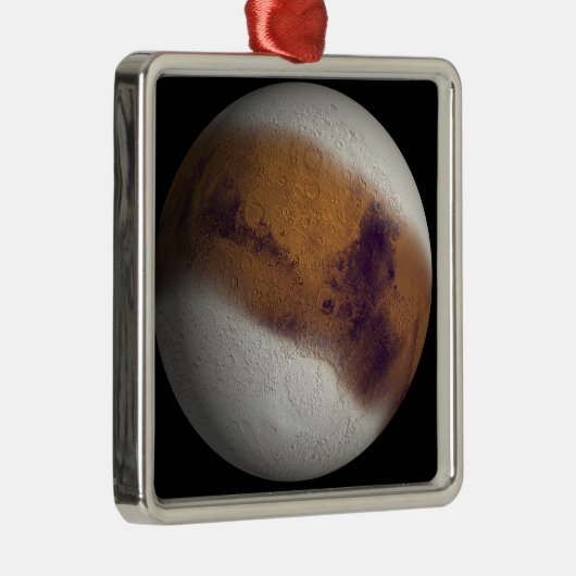 Gesimuleerd uitzicht van Mars Metalen Ornament (Rechts)