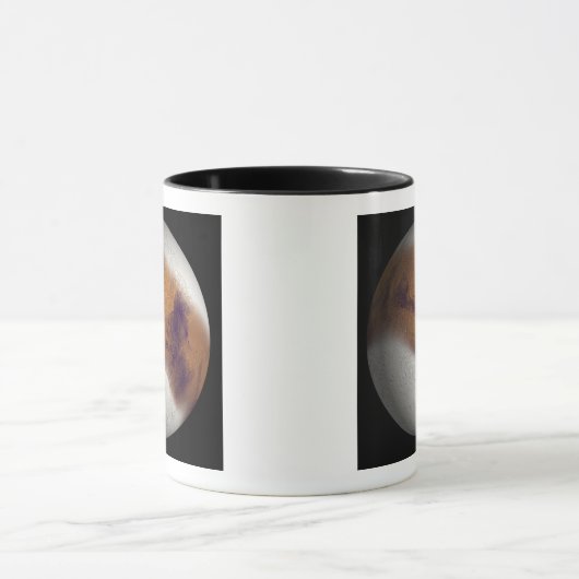 Gesimuleerd uitzicht van Mars Mok (Midden)