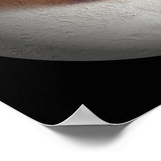 Gesimuleerd uitzicht van Mars Poster (Hoek)