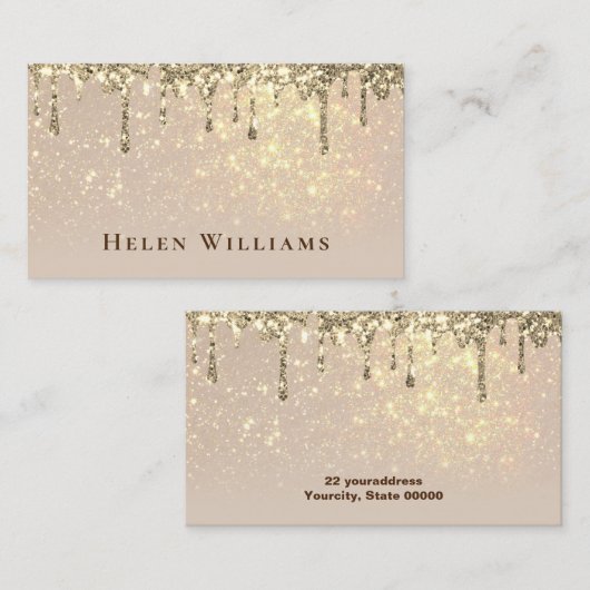 gesimuleerd visitekaartje (Voorkant / Achterkant)