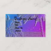 Gesimuleerd visitekaartje met ingegraven stralen (Achterkant)