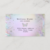 gesimuleerd visitekaartje van de halve folie vlind (Achterkant)