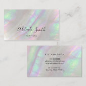 gesimuleerd visitekaartje van de iriserende schelp (Voorkant / Achterkant)