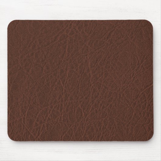 Gesimuleerde blik van Western leder Mousepad Muismat (Voorkant)