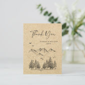 Gesimuleerde bosgebergte van Kraft Briefkaart (Staand voorkant)