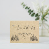 Gesimuleerde bosgebergte van Kraft Briefkaart (Staand voorkant)