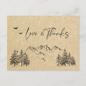 Gesimuleerde bosgebergte van Kraft Briefkaart (Voorkant)