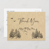 Gesimuleerde bosgebergte van Kraft Briefkaart (Voorkant / Achterkant)