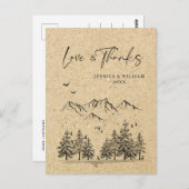 Gesimuleerde bosgebergte van Kraft Briefkaart (Voorkant / Achterkant)