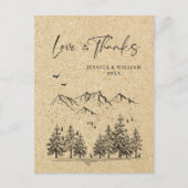 Gesimuleerde bosgebergte van Kraft Briefkaart (Voorkant)