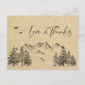 Gesimuleerde bosgebergte van Kraft Briefkaart (Voorkant)