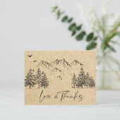 Gesimuleerde bosgebergte van Kraft Briefkaart (Staand voorkant)
