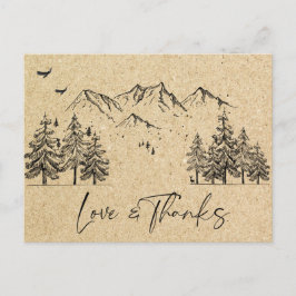 Gesimuleerde bosgebergte van Kraft Briefkaart