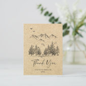 Gesimuleerde bosgebergte van Kraft Briefkaart (Staand voorkant)