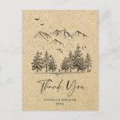 Gesimuleerde bosgebergte van Kraft Briefkaart (Voorkant)
