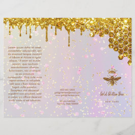 gesimuleerde brochure met glitter koningin