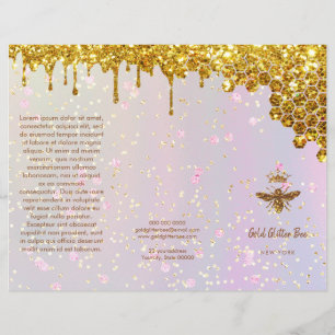 gesimuleerde brochure met glitter koningin
