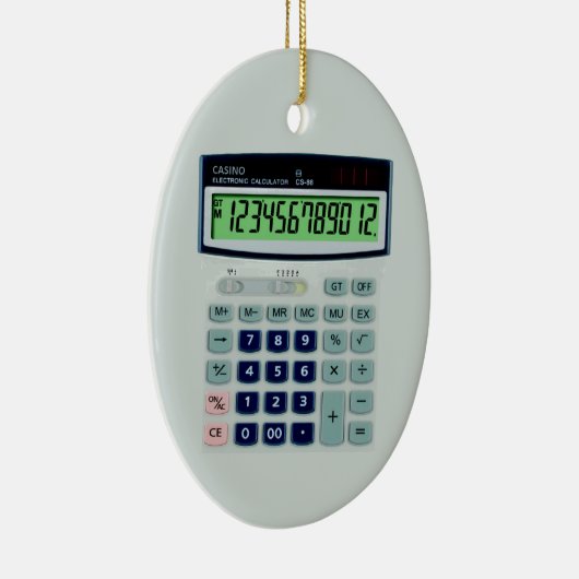 Gesimuleerde calculator keramisch ornament (Rechts)