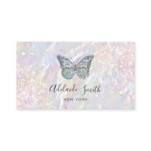 gesimuleerde chunky glitter butterfly logo