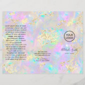 gesimuleerde chunky glitter op opal brochure (Voorkant)
