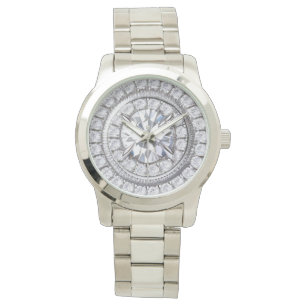 Gesimuleerde Diamond Crystal Watch Horloge