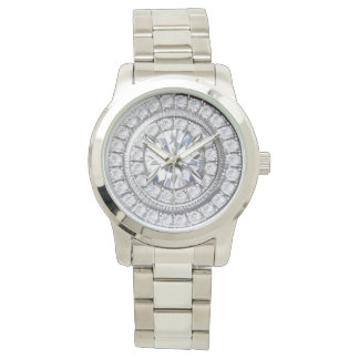 Gesimuleerde Diamond Crystal Watch Horloge