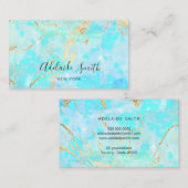 gesimuleerde folie aderen opaalsteen visitekaartje (Voorkant / Achterkant)