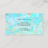 gesimuleerde folie aderen opaalsteen visitekaartje (Achterkant)