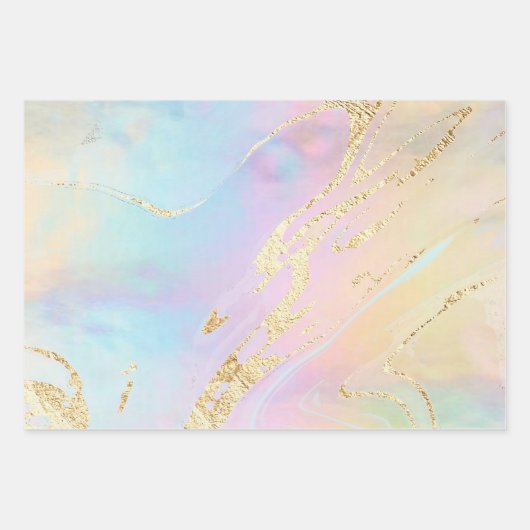 gesimuleerde folie details abstract elegant inpakpapier vel (Voorkant 2)