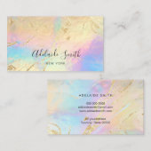 gesimuleerde folie details FAUX holografisch effec Visitekaartje (Voorkant / Achterkant)