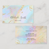 gesimuleerde folie details FAUX holografisch Visitekaartje (Voorkant / Achterkant)