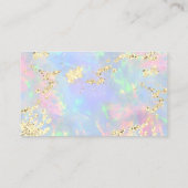 gesimuleerde glitter faux iriserende opaal dank u visitekaartje (Achterkant)