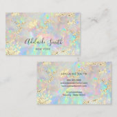 gesimuleerde glitter op nieuw opaal visitekaartje (Voorkant / Achterkant)