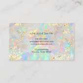 gesimuleerde glitter op nieuw opaal visitekaartje (Achterkant)