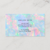 Gesimuleerde glitter op pastel opaal visitekaartje (Achterkant)