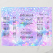 gesimuleerde glitter paarse opal brochure (Achterkant)