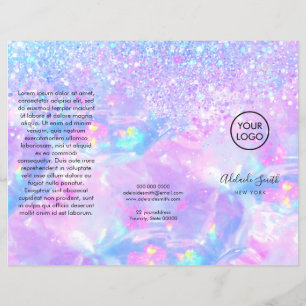 gesimuleerde glitter paarse opal brochure
