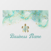 gesimuleerde glitter zee turtle window cling raamsticker (Vel)