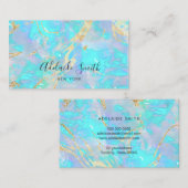 gesimuleerde glitteraders FAUX-holografisch opal Visitekaartje (Voorkant / Achterkant)