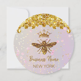 gesimuleerde glitterbij kaart