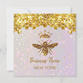 gesimuleerde glitterbij kaart