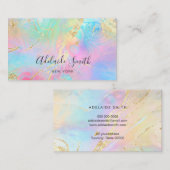 gesimuleerde glitterdetails FAUX holografisch effe Visitekaartje (Voorkant / Achterkant)