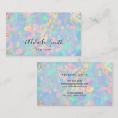 gesimuleerde glitterdetails FAUX holografisch opaa Visitekaartje (Voorkant / Achterkant)