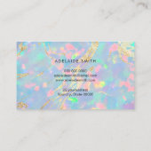 gesimuleerde glitterdetails FAUX holografisch opaa Visitekaartje (Achterkant)