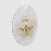 gesimuleerde glitterkoningin ornament (voorkant)