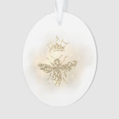 gesimuleerde glitterkoningin ornament (voorkant)