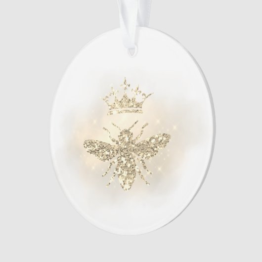 gesimuleerde glitterkoningin ornament (voorkant)