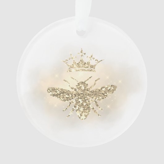 gesimuleerde glitterkoningin ornament (voorkant)