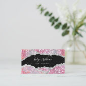 Gesimuleerde glittertextuur visitekaartje (Staand voorkant)